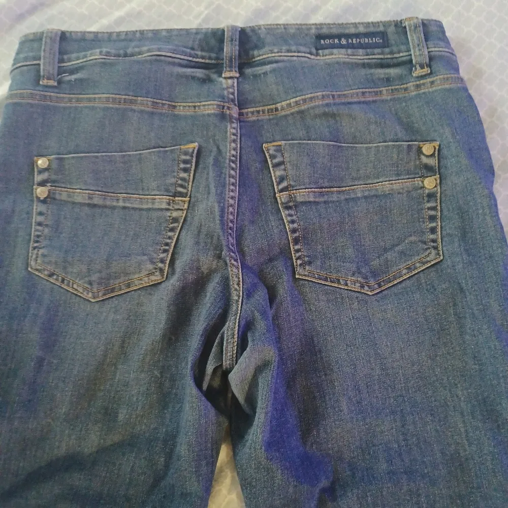 Rock & Republic womens 16 skinny jeans stretch.  No rips, tears, or stains. - Image 9