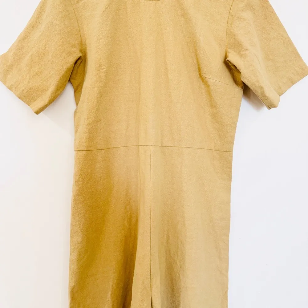 Ilana Kohn 100% cotton Tan Short Sleeve Romper Size 4 - Image 6