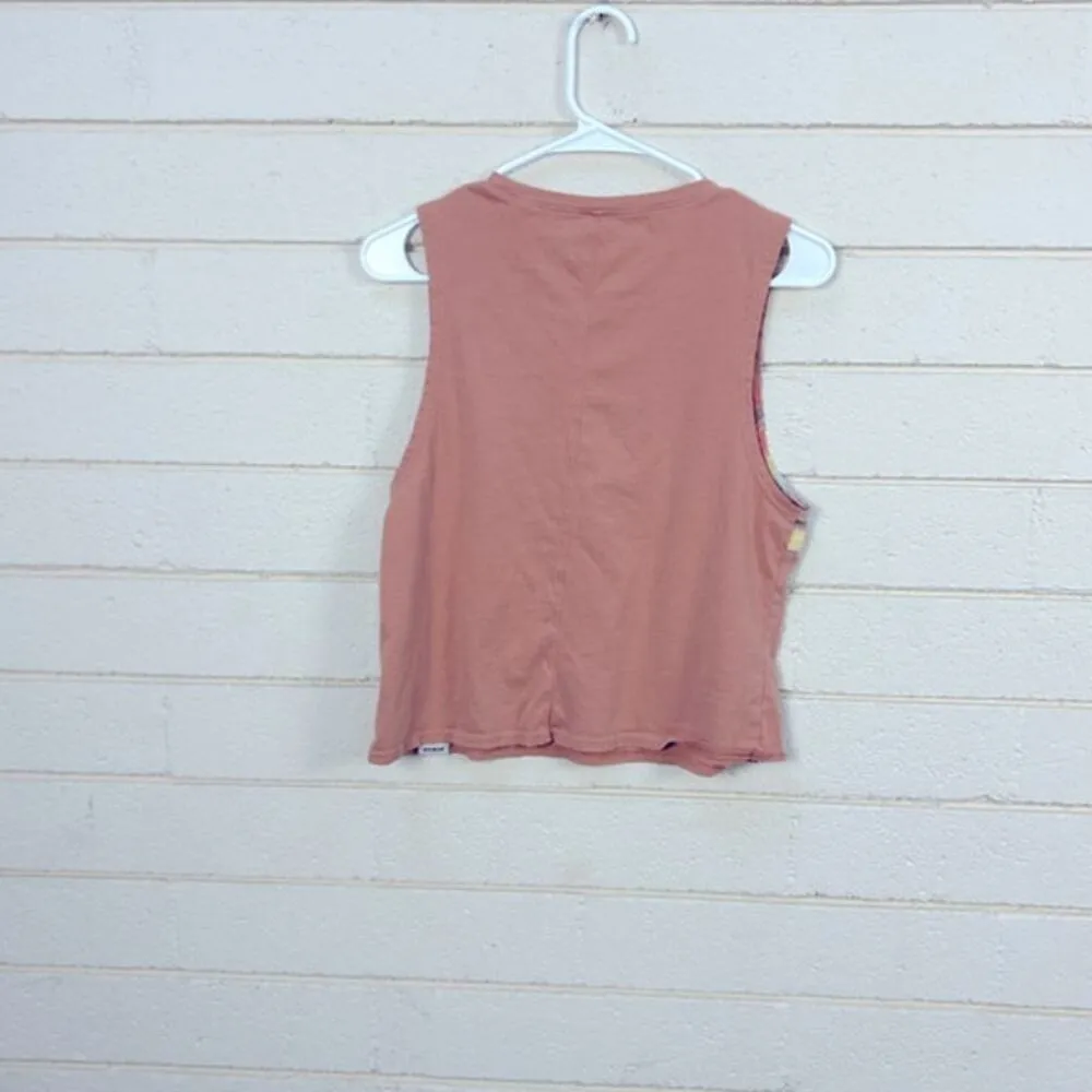 Prana Brown Striped Tank size S - Image 2