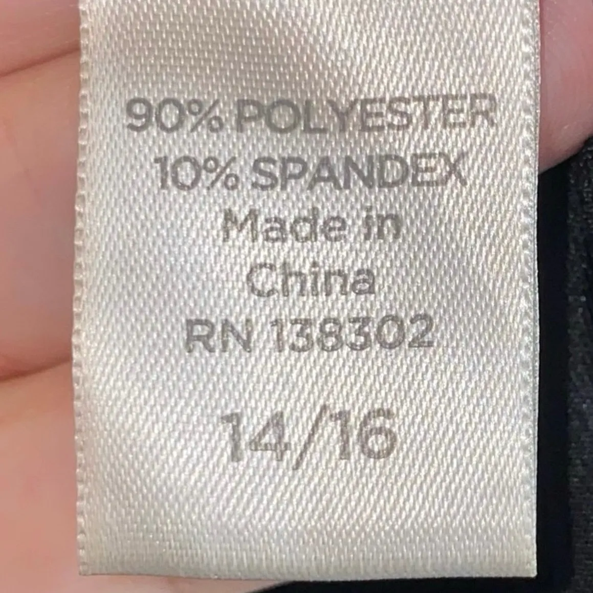 Avenue Black & Gray Heathered Ruched Side Top Size 14 - Image 5