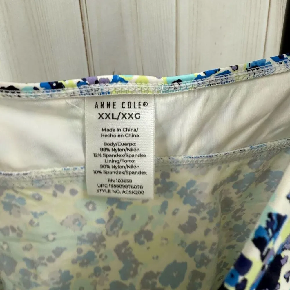 Anne Cole Women’s XXL Floral Tankini Swim Top Beach Pool Summer - Image 2