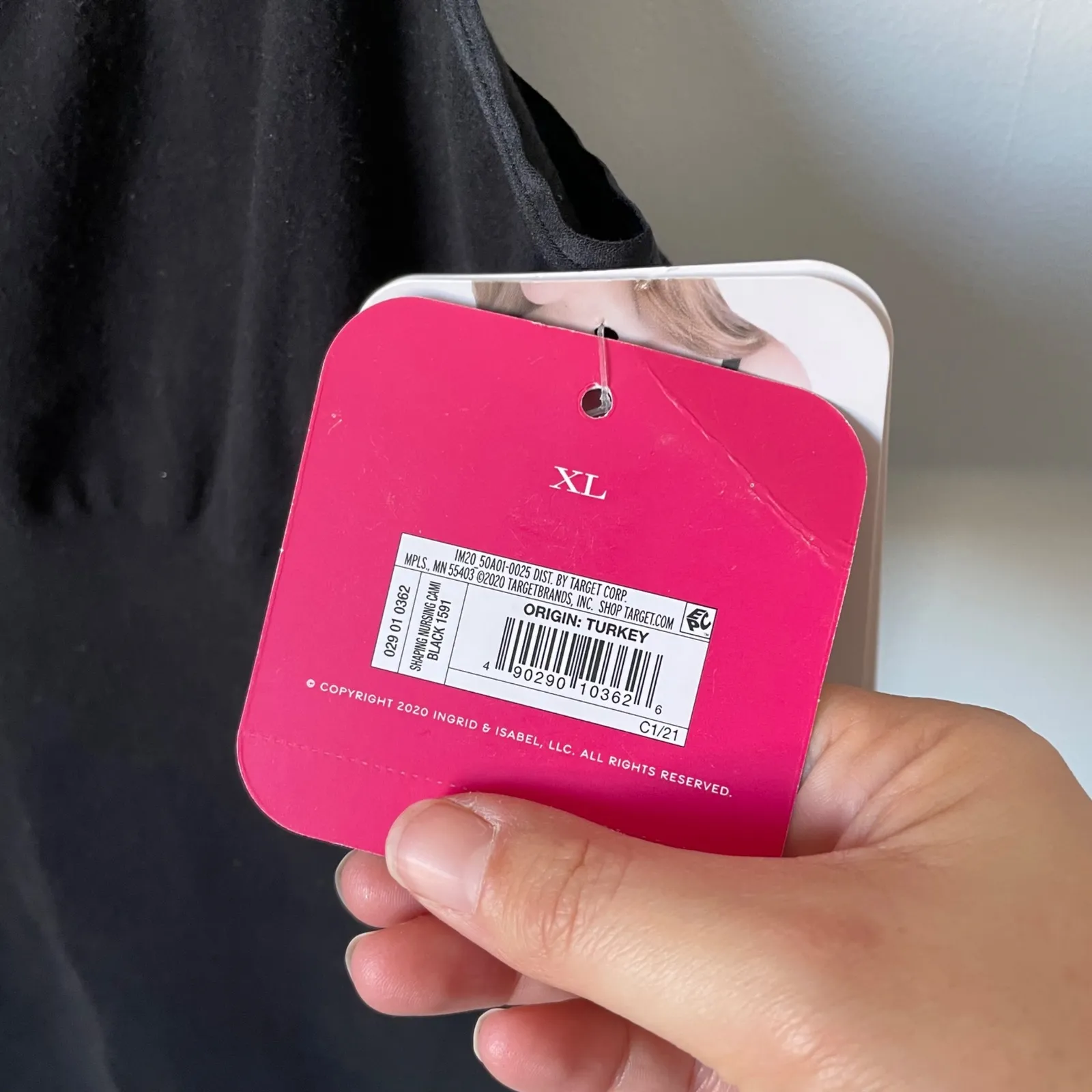 Isabel Maternity by Ingrid & Isabel Black Shaping Nursing Cami Tank Top XL - Image 9