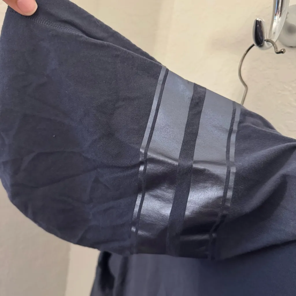 PINK Victoria's Secret Sequence Long Sleeves Lightweight Dark Blue Hoodie XS - Image 5