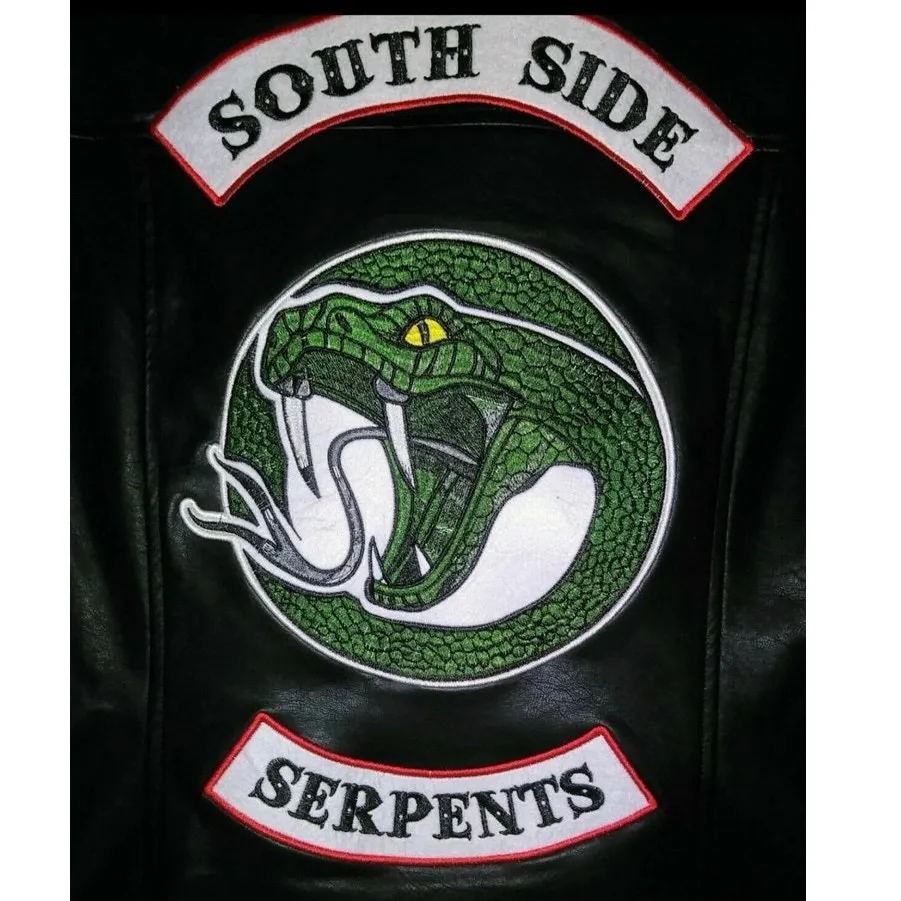 Riverdale Toni Topaz Southside Serpent Faux Leather Vest Women junior size small - Image 3