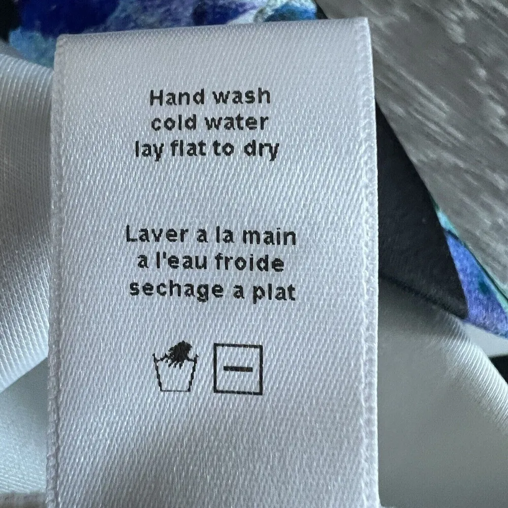 Pencil Skirt Medium Midi Colorful Abstract Print Stretchy Pull On - Image 5