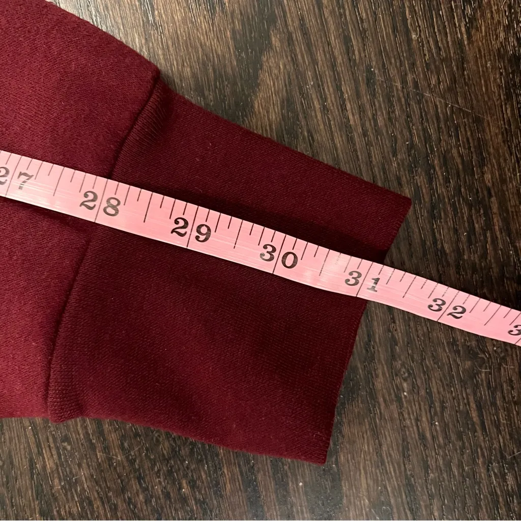 We Wore What NWT  Deep Red Crewneck Sweatshirt - Image 7