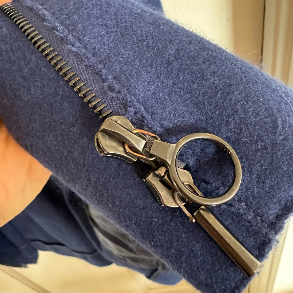 Akris Punto  navy blue wool jacket size US14 - Image 12