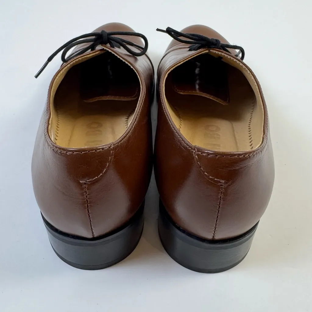 Julia Bo Gatsby Oxford Shoes Brown Leather Women’s 41 / US 10 Preppy Polished - Image 7