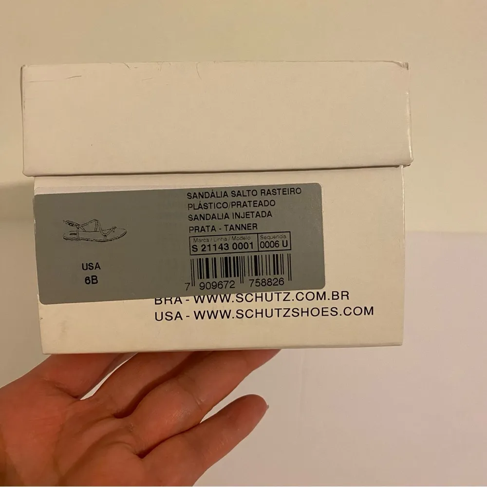 Schutz Tanner Strappy Sandals Size 6 In Women’s Color: Prata (Sparkly Gray) 🆕 - Image 11