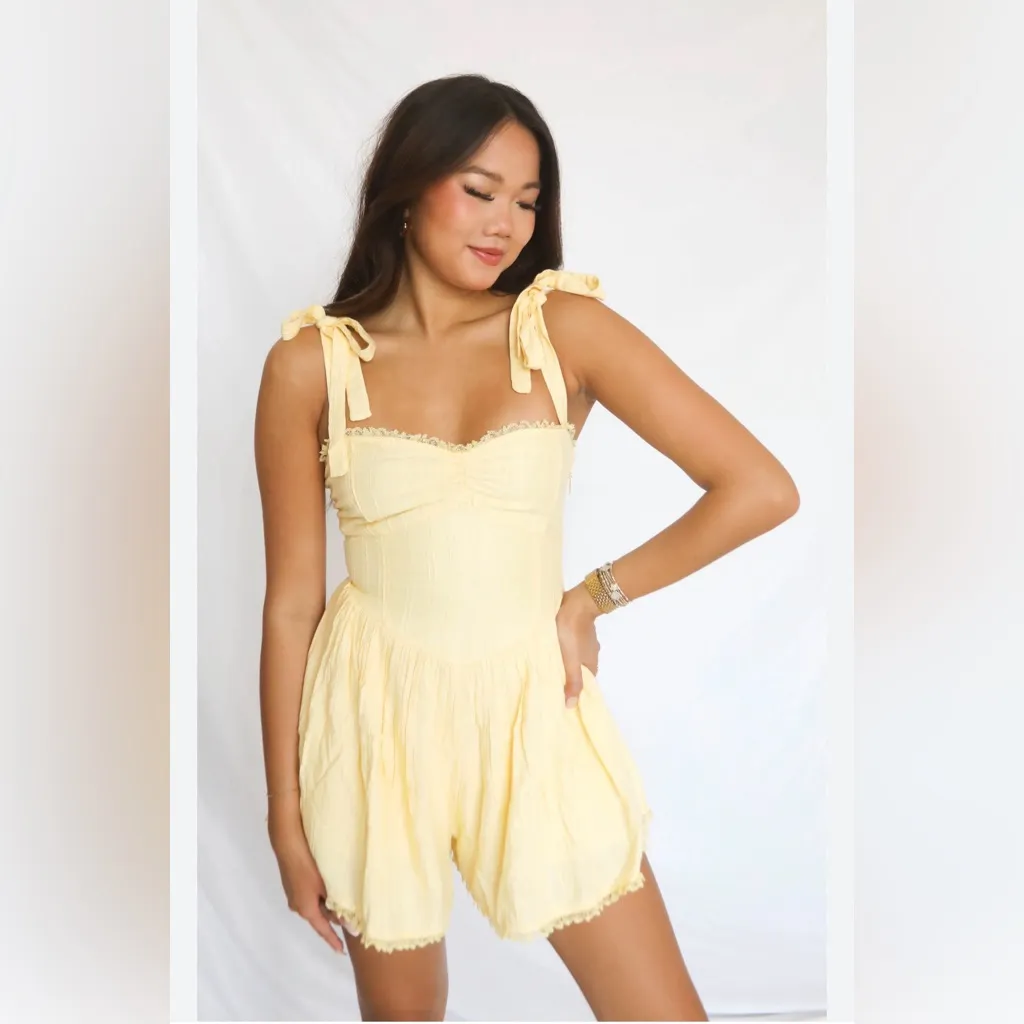 SHOW ME YOUR MUMU: REGAL ROMPER - LEMONADE - Image 5