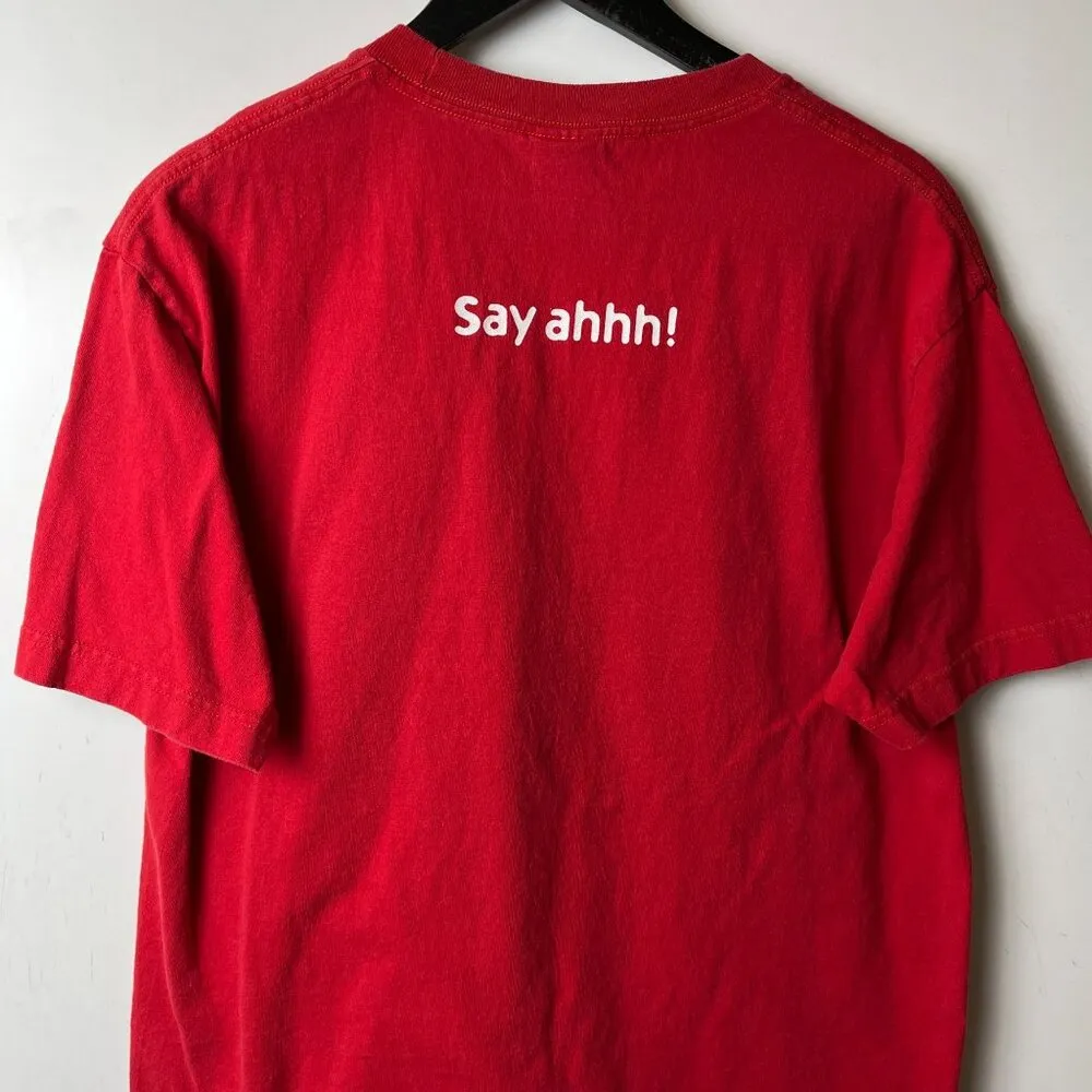 Vintage Y2K Dr McGillicuddy's Cherry Schnapps T Shirt Red Large L Graphic Tee - Image 15