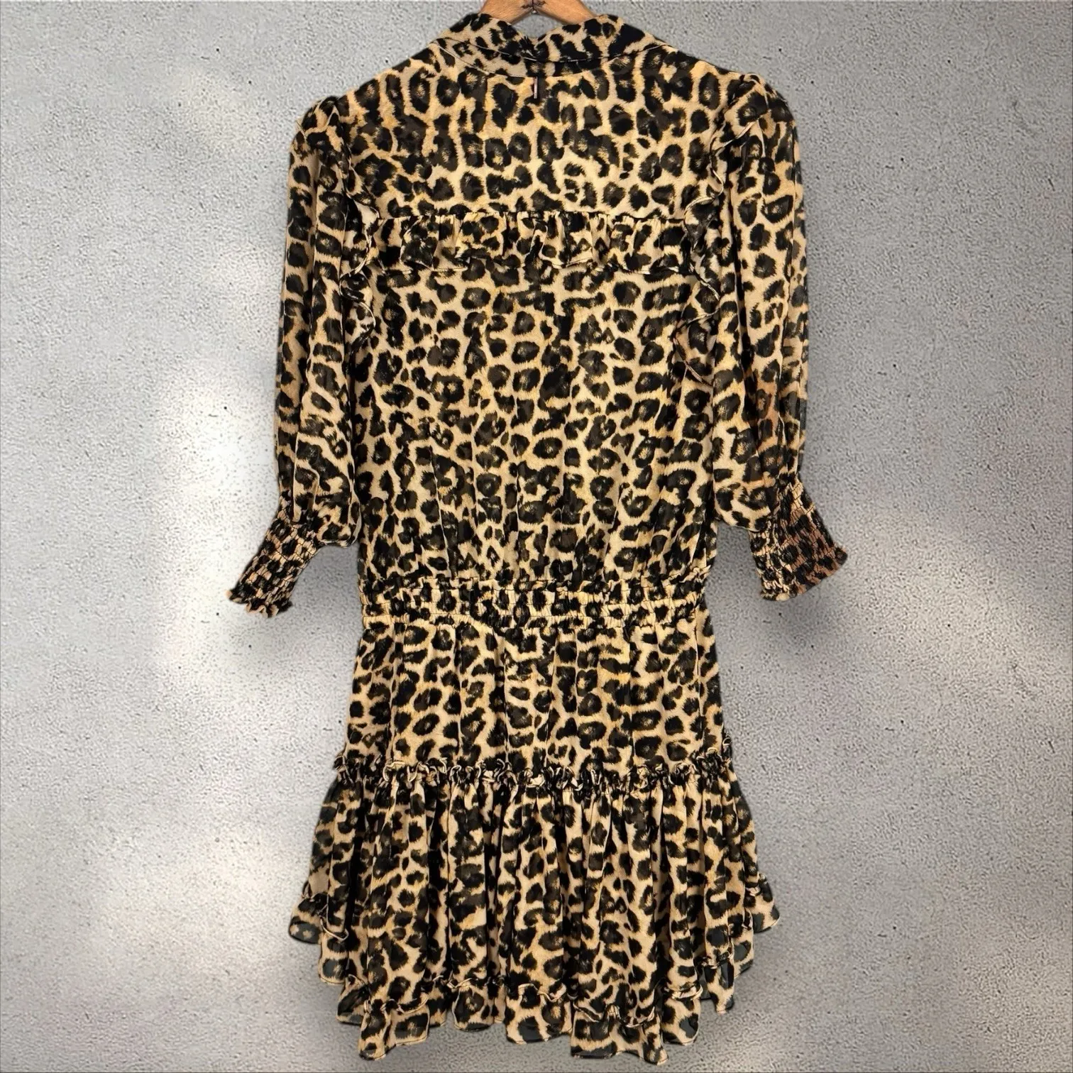 Misa Los Angeles‎ X Revolve Lillian Mini Dress In Misa Cat Leopard Sz L - Image 9