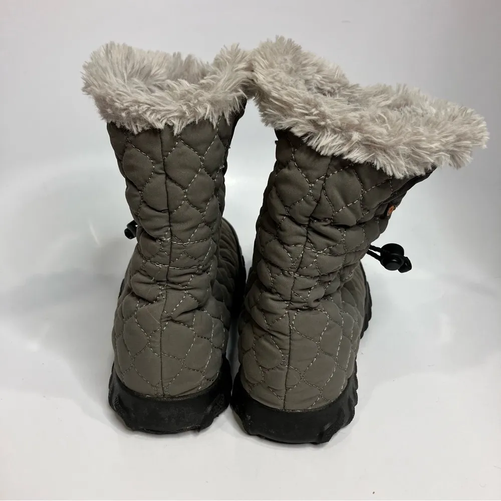 Bogs B‎ Moc quilted boots waterproof gray size 6 - Image 8