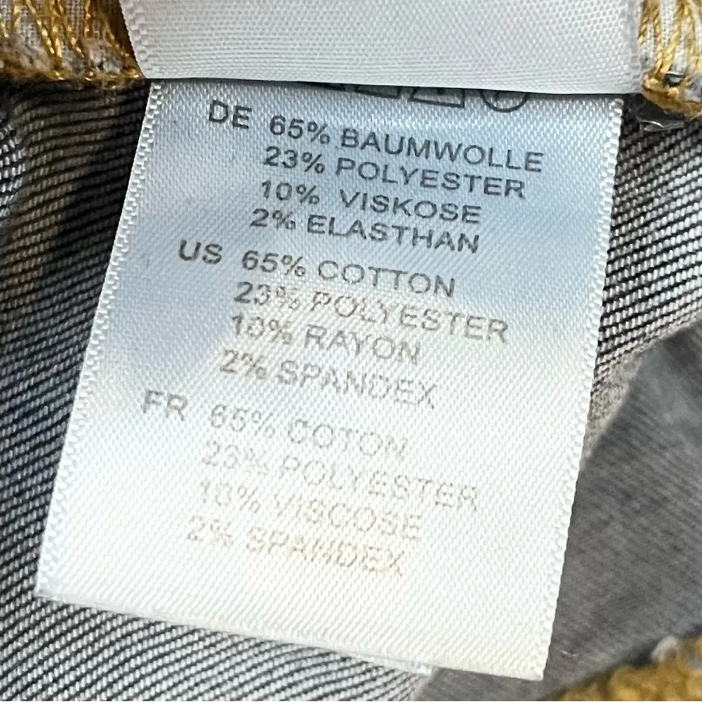 Sarah Mid-Rise Distressed Skinny Blue Denim Jeans 28 Prairie - Image 11