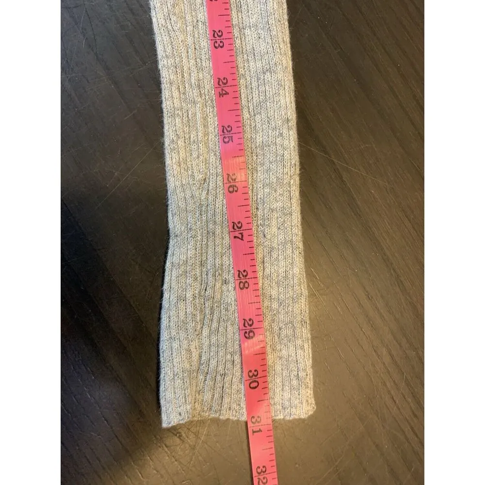 Free People BOHO Linen Blend Cardigan Sweater XS Gray Knit Artsy Lagenlook Lagom - Image 12