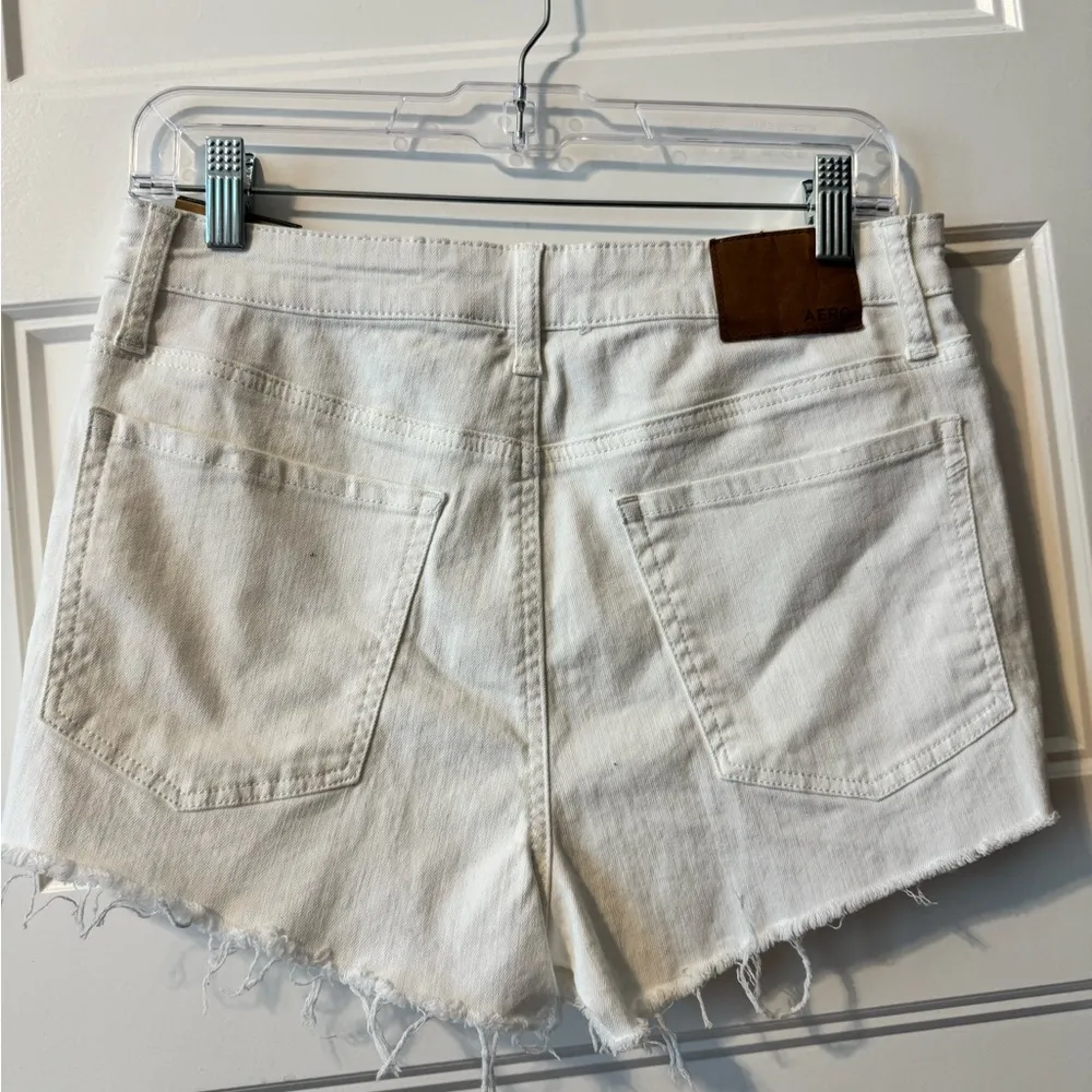 NWT Aeropostale High Rise Shorts Size 10 White - Image 2