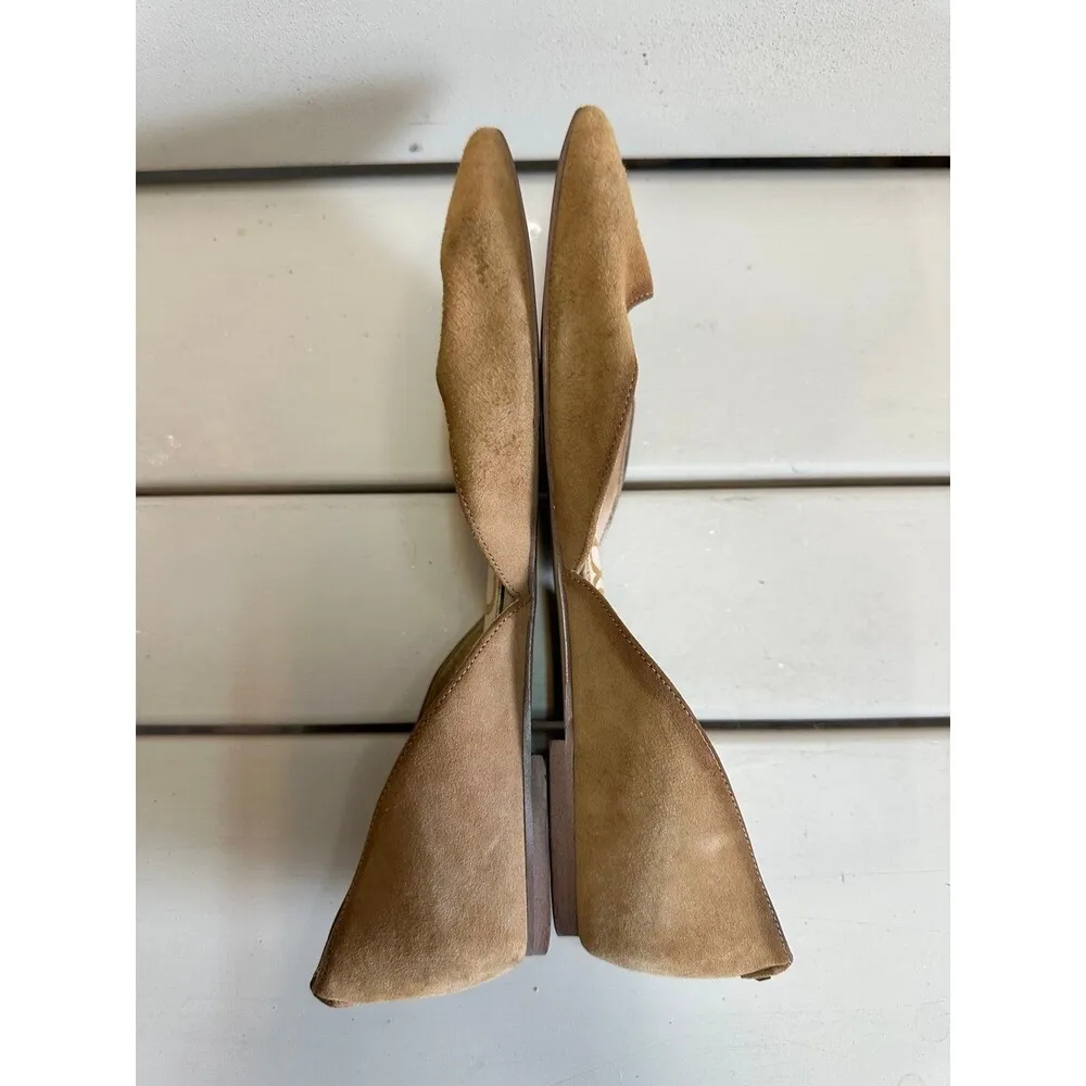 Anthropologie  Rodney Pointy Toe d'Orsay Leather Suede Flats 8 - Image 6