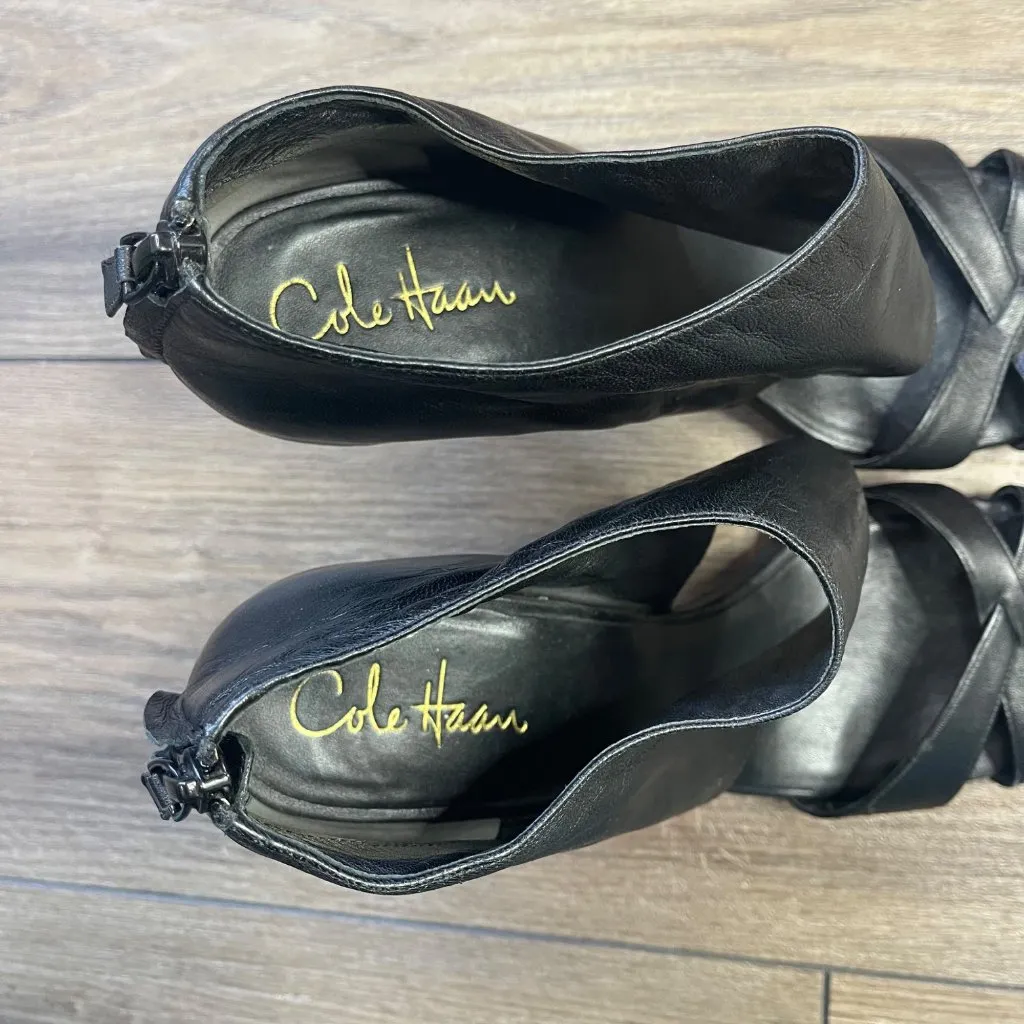 Cole Haan Nike Air Natasha Stiletto Heels Women's 9.5B‎ Black Leather Business - Image 12