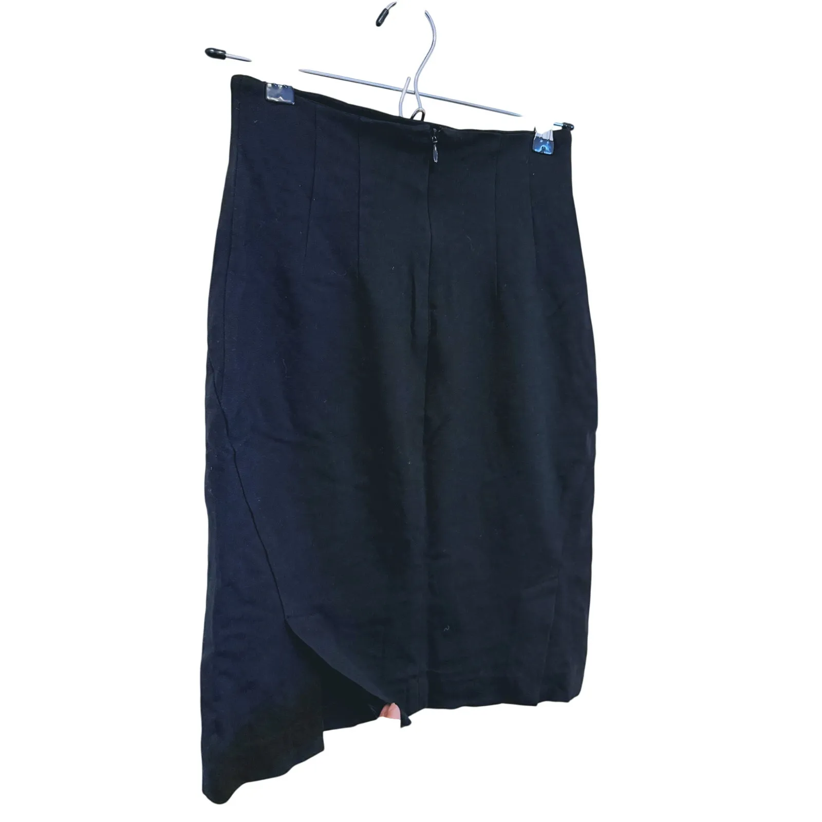 Theory Minimalist Pencil Skirt Size 2 Black Tailored Academia Workwear Classic - Image 9