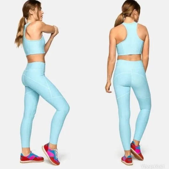 OUTDOOR VOICES Pool Blue Leggings - Image 2