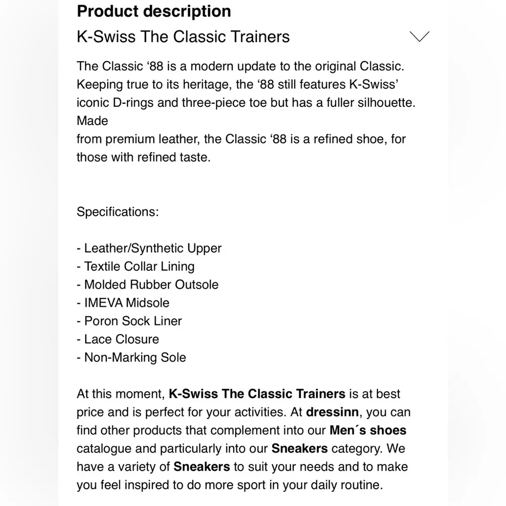 K-Swiss Women’s Classic Low Profile Trainers Size 5.5 - Image 2