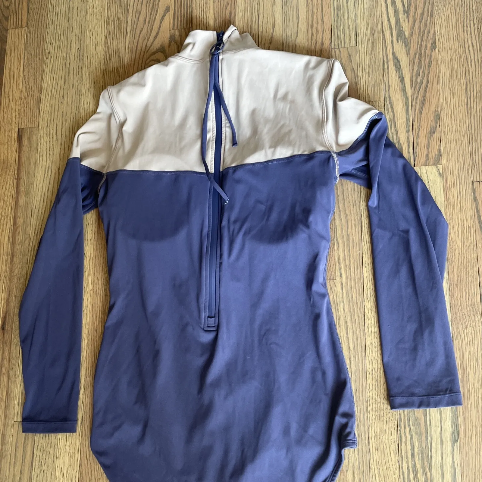 VISUAL MOOD VIOLET/GREY Tie BACK One Piece Swimsuit SURF BEACH SZ XL WOMENS Purple - Image 6