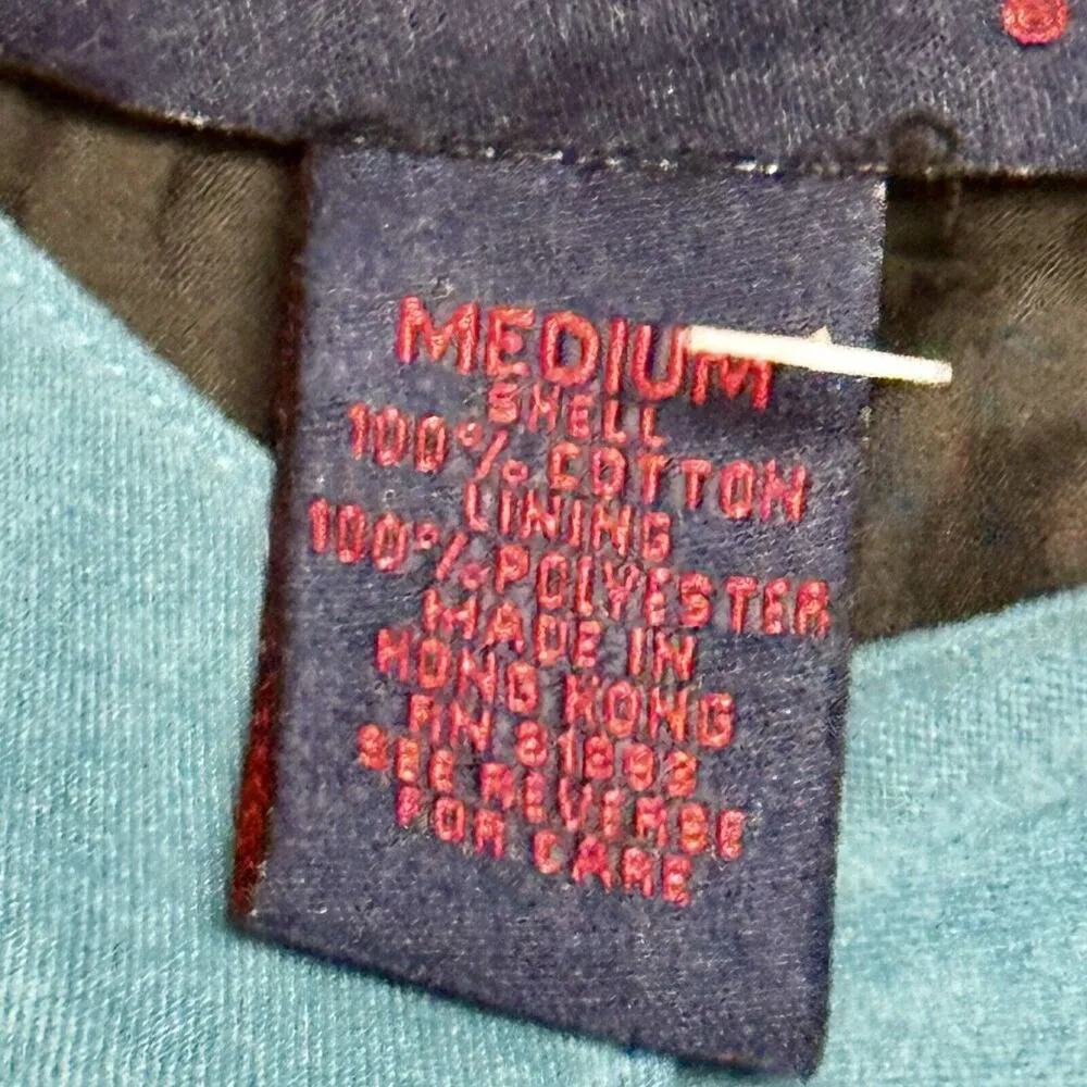 Denim and Co Womens Embroidered Shirt Jacket w/pockets size M Dark Denim Blue Size M - Image 8