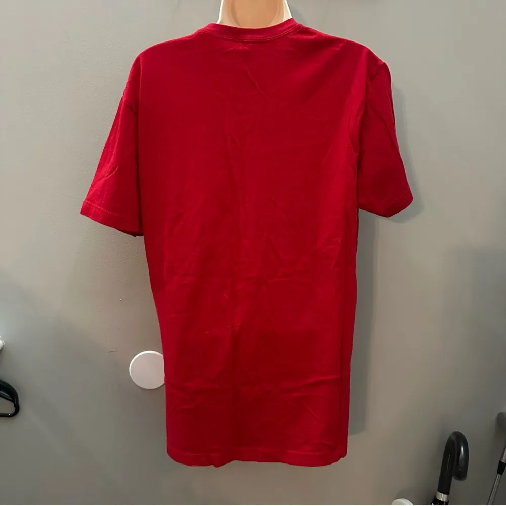 Red 'My Dog is My Valentine' T-Shirt Womens Medium 100% Cotton - Image 2