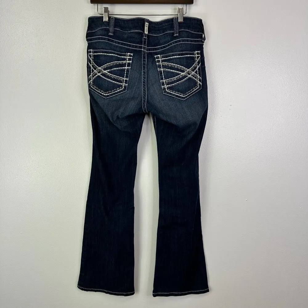 Ariat R.E.A.L. Mid Rise Stretch Entwined Boot Cut Jean 30R - Image 4