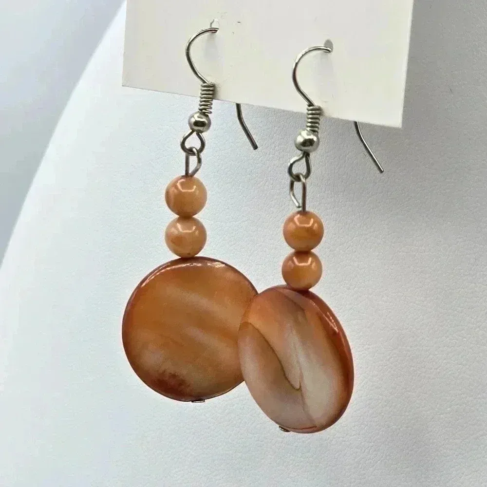 Brown Bead Circle‎ Boho Retro Dangle Hook Earrings Fashion Jewelry E41 - Image 2