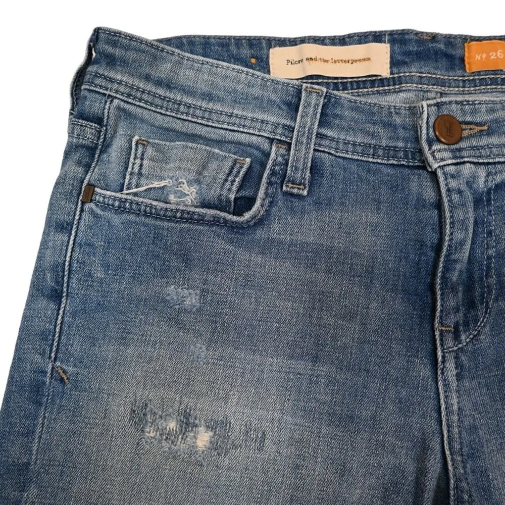 Pilcro and the Letterpress Womens 26 Hyphen Denim Jean Shorts - Image 3