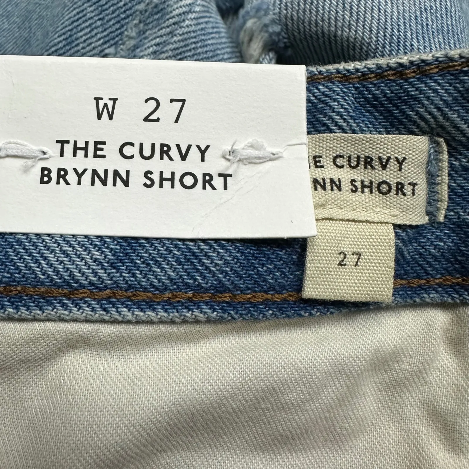 NWT Madewell Women's Curvy Brynn Short Hallstead Wash Denim Size 27 Summer - Image 8