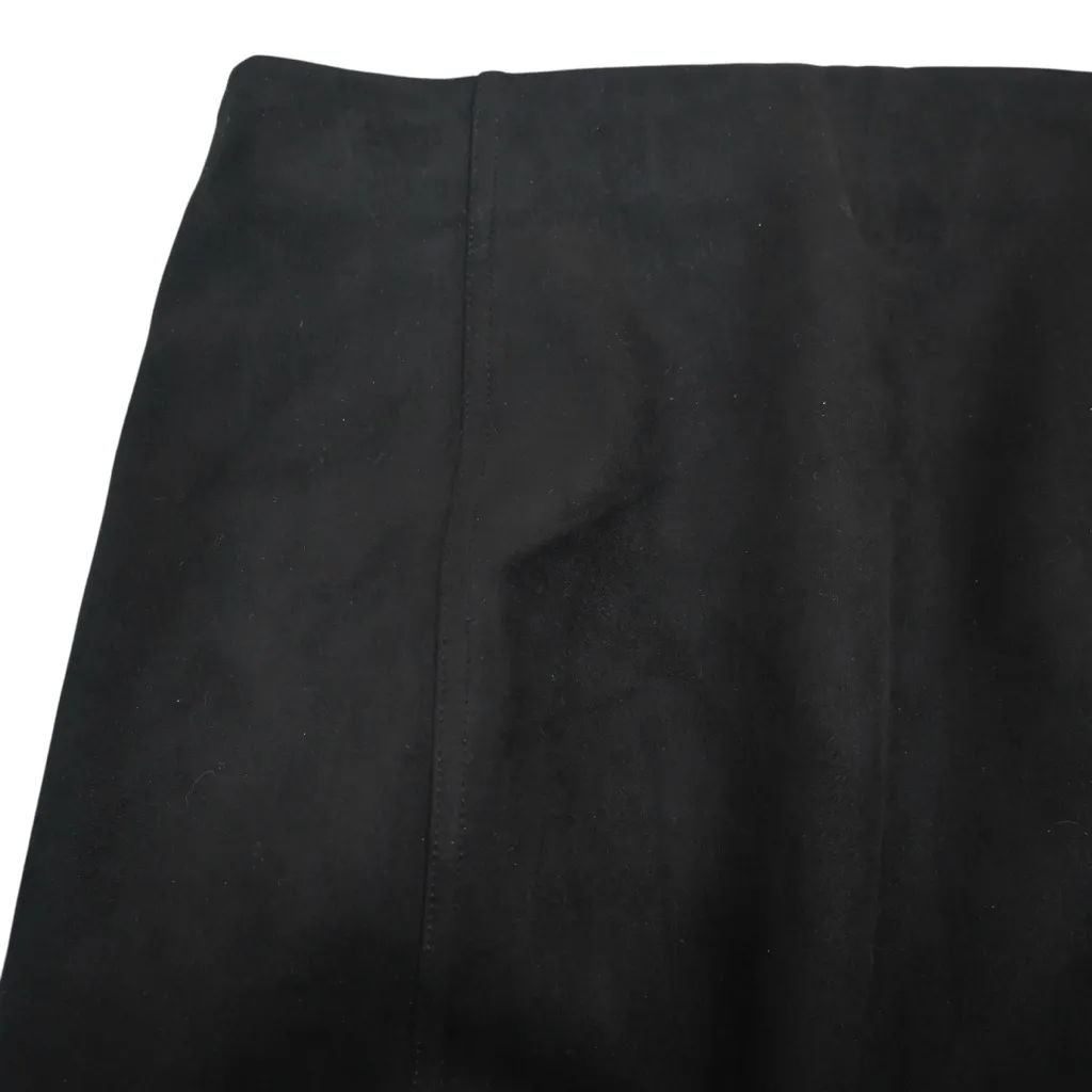 Ivanka Trump Women's S Black Faux Suede Pencil Skirt - Image 4