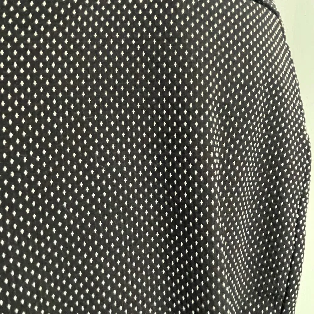 Lane Bryant NEW Black Dotted Pants Size 14 Elastic Waist Cropped Office Career - Image 5