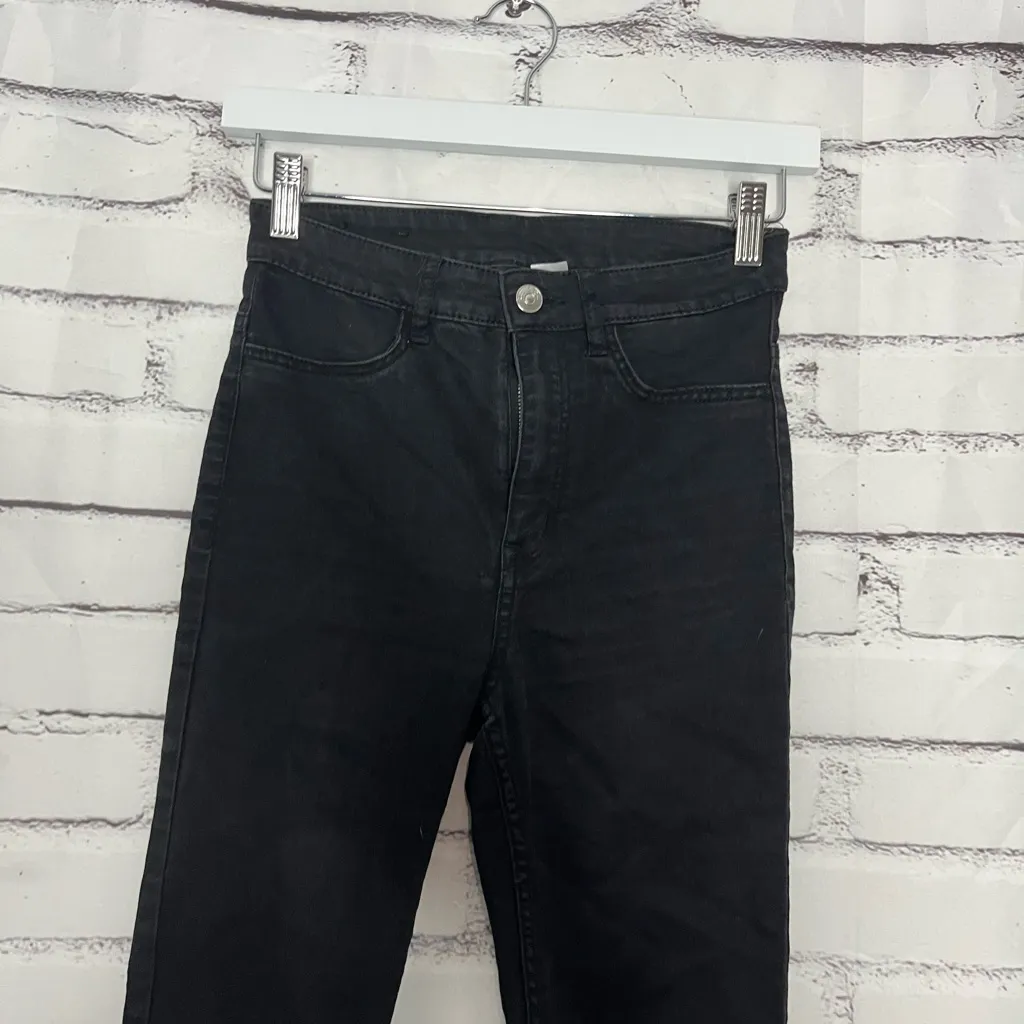 H&M Divided High Rise Black Skinny Jeans Women’s 6 Modern Flex Denim Stretch - Image 5
