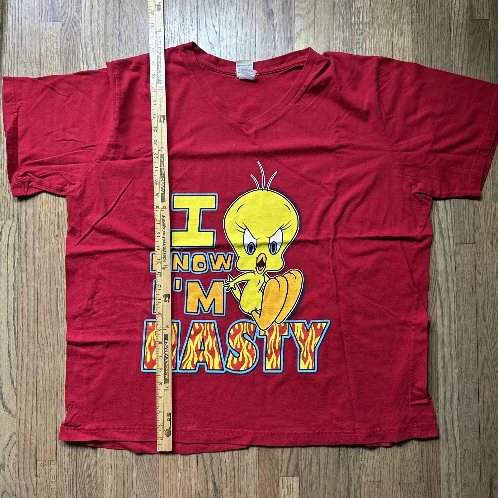 Vintage Women Tweety Bird T Shirt 3XL Looney Tunes Double Sided Warner Bros Red Size undefined - Image 8