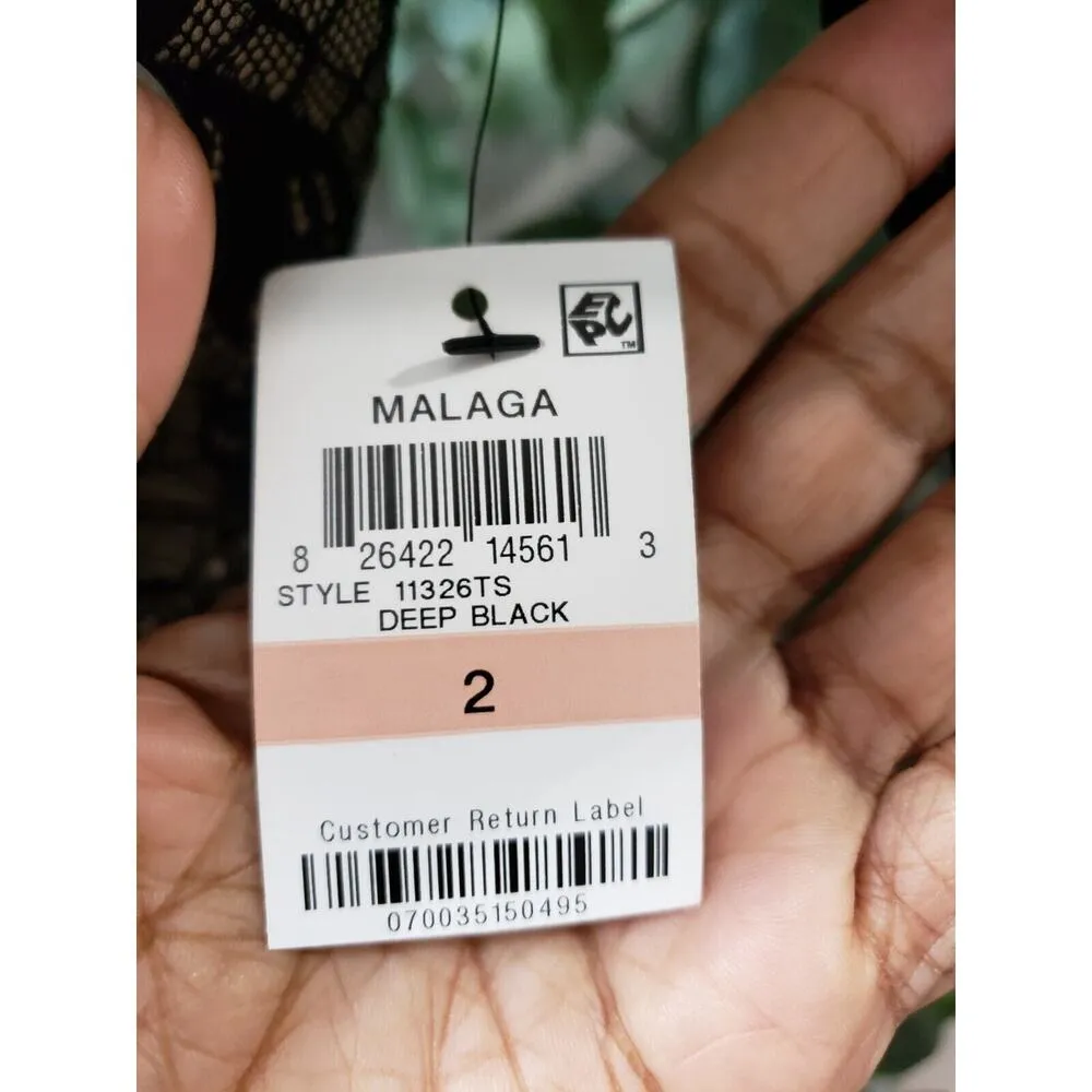 Thalia Sodi Women's Black & Beige Lace Floral Long Sleeve V-Neck Sheath Dress 2 - Image 8