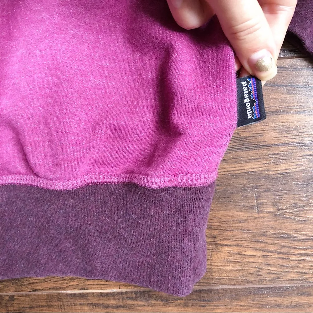 Patagonia • Hazy Peaks Midweight Crew sweatshirt pink organic cotton graphic - Image 5