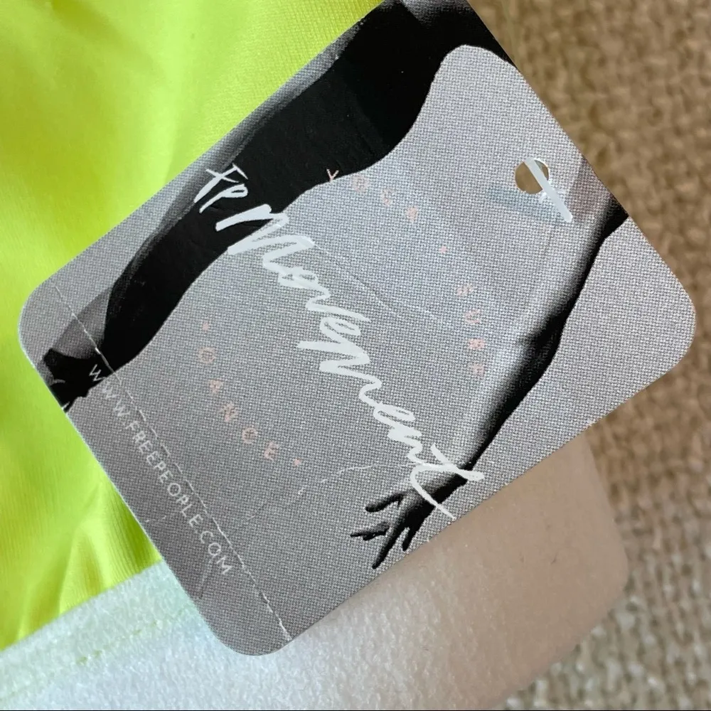 Free People Movement Neon Yellow Sports Bra - Image 6