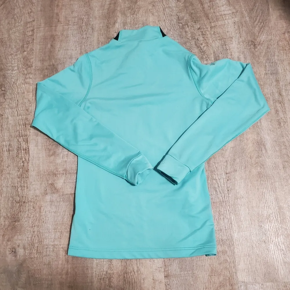 Nike Dri-Fit Blue Mockneck Pullover Size Medium - Image 2