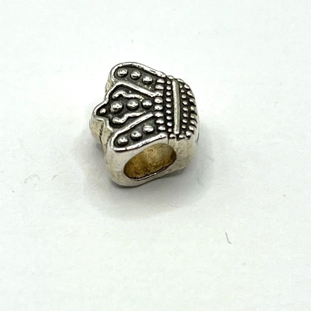 Crown Charm for European Style Bracelets Fits Pandora Systems Queen Charms Silver - Image 3