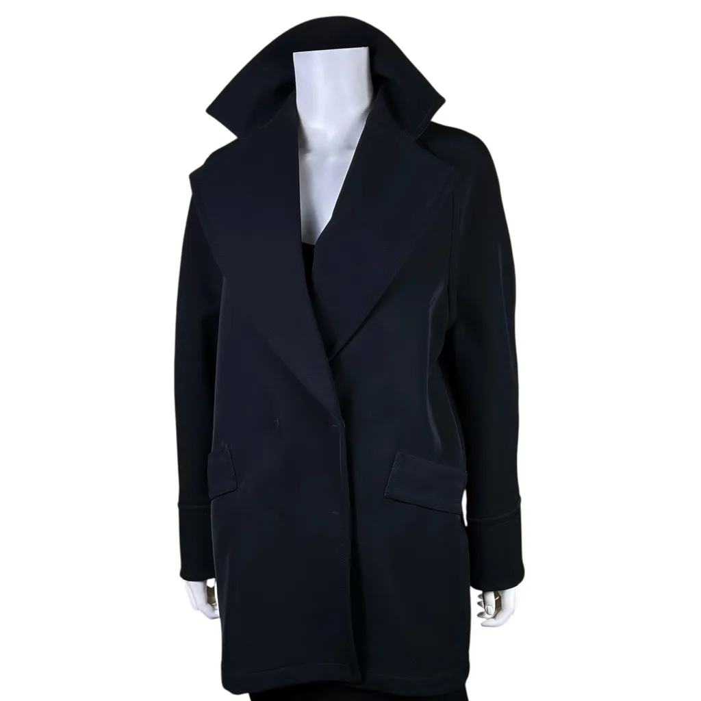 H&M Oversized Nylon Double Breasted Jacket Blazer Coat - Image 4
