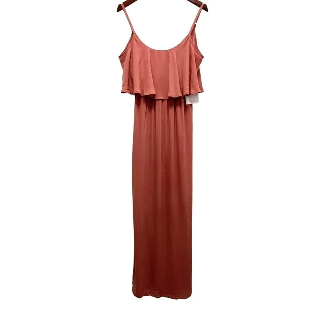 Show Me Your Mumu Caitlin Ruffle Maxi Dress Rustic Mauve Special occasion Size S - Image 7