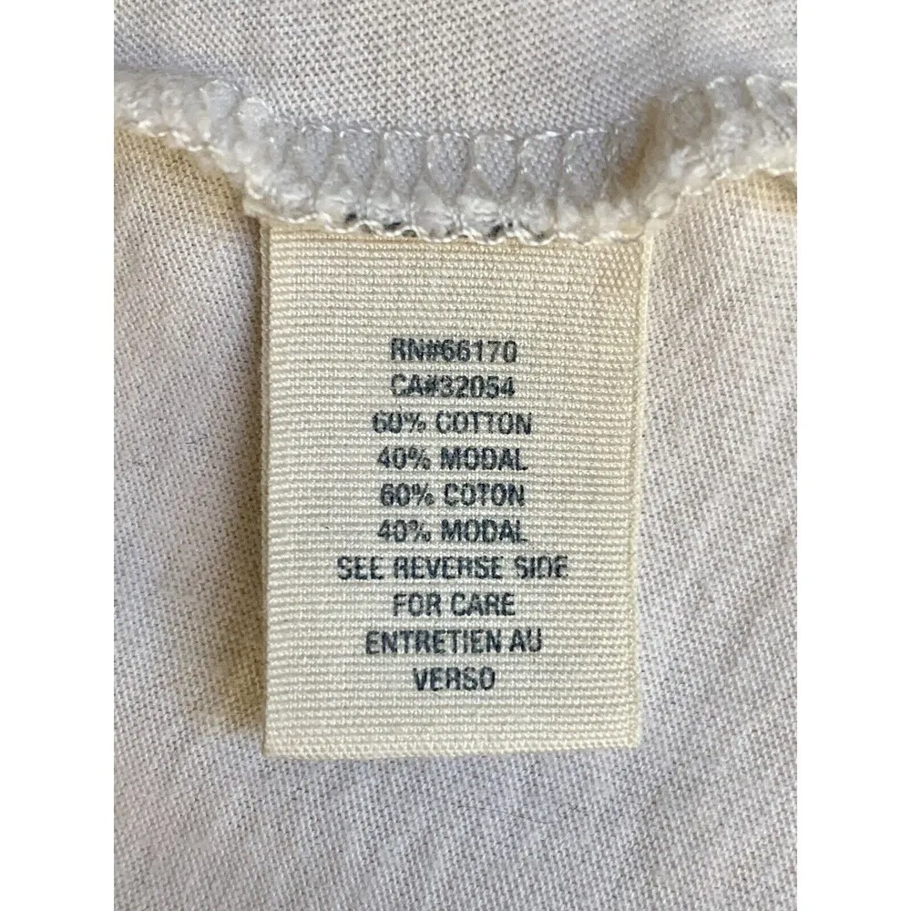 Anthropologie Tank Top Tee Shirt Womens Ivory Colorful Basket Weave Weaved Small - Image 9