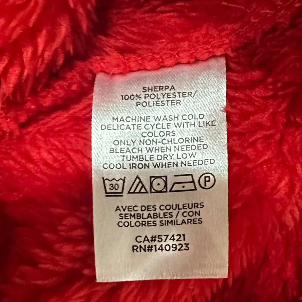 LOFT Vibrant Red Fleece Turtleneck Sweater - Image 5