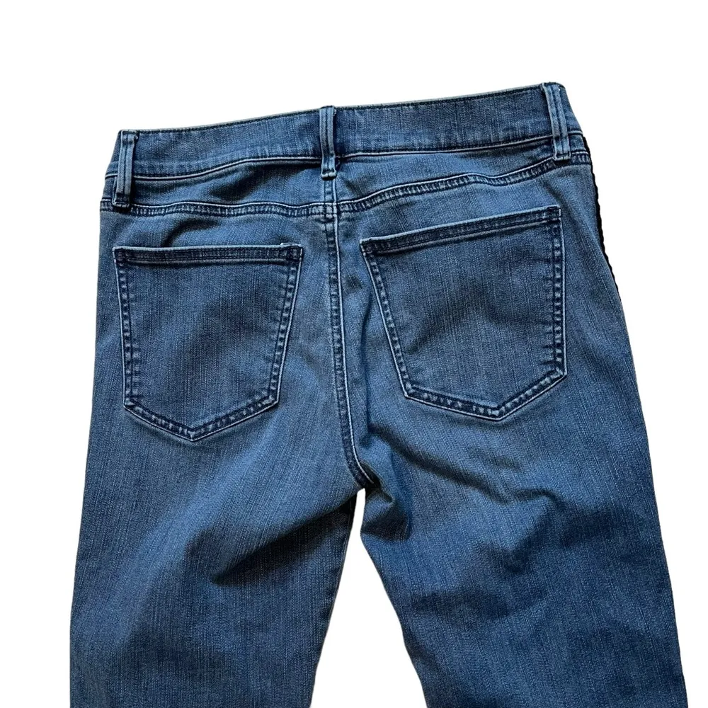 Ann Taylor Velvet Stripe Skinny Jeans Mid Rise Stretch Denim, Sz 6 - Image 10