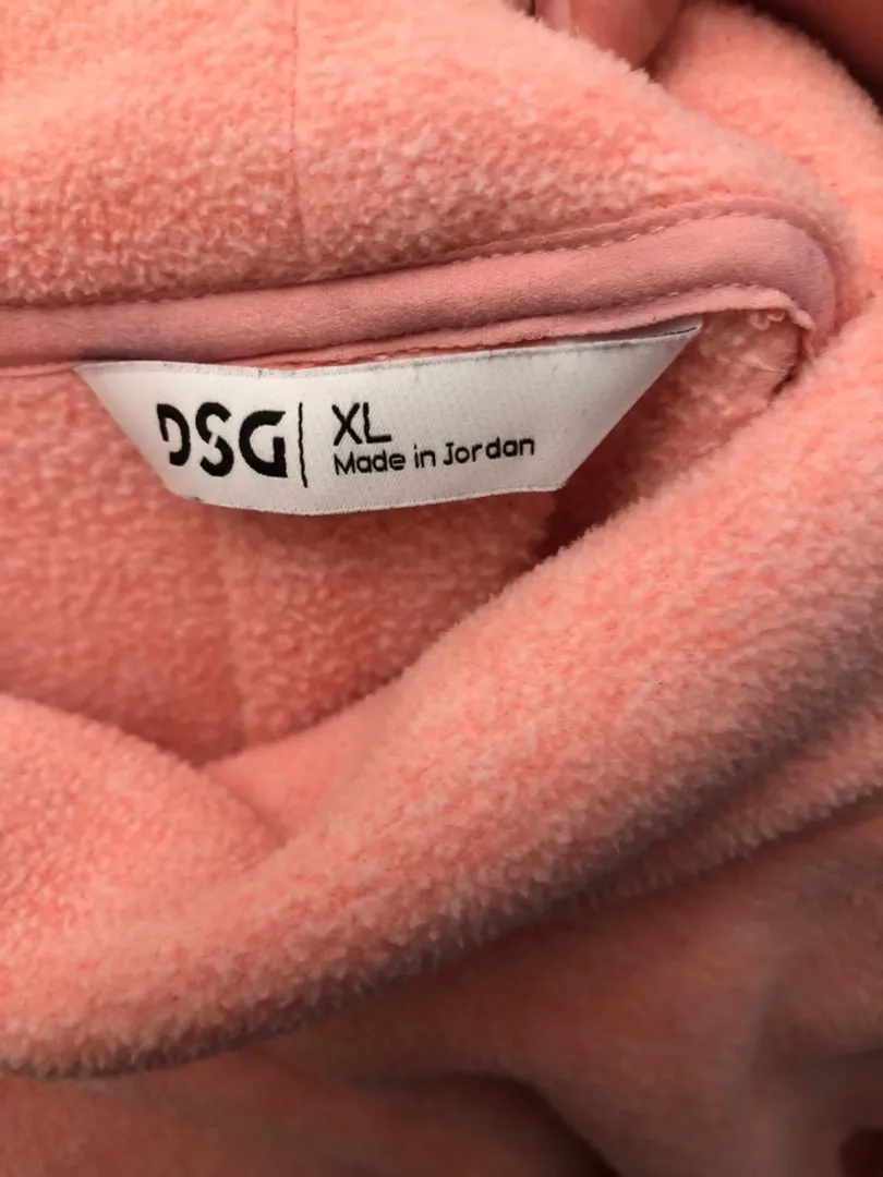 DSG Fleece Pull Over Pink Size XL - Image 3