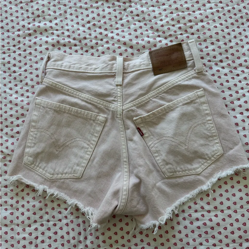 Levi's Light Pink Women's Jean Shorts - Image 2