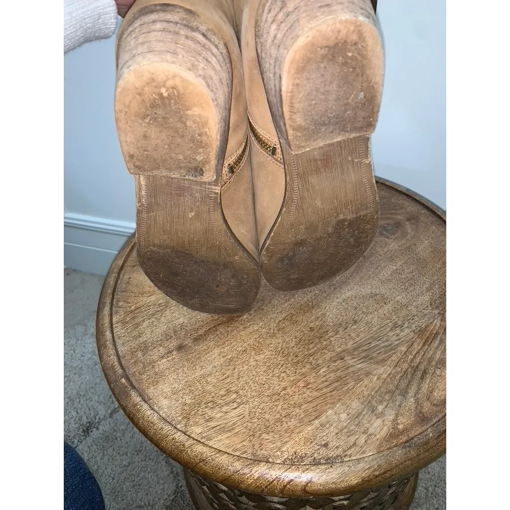 Splendid Women's‎ Brown Ankle Booties Low Block Heel Side Zipper Casual Size 10 - Image 5