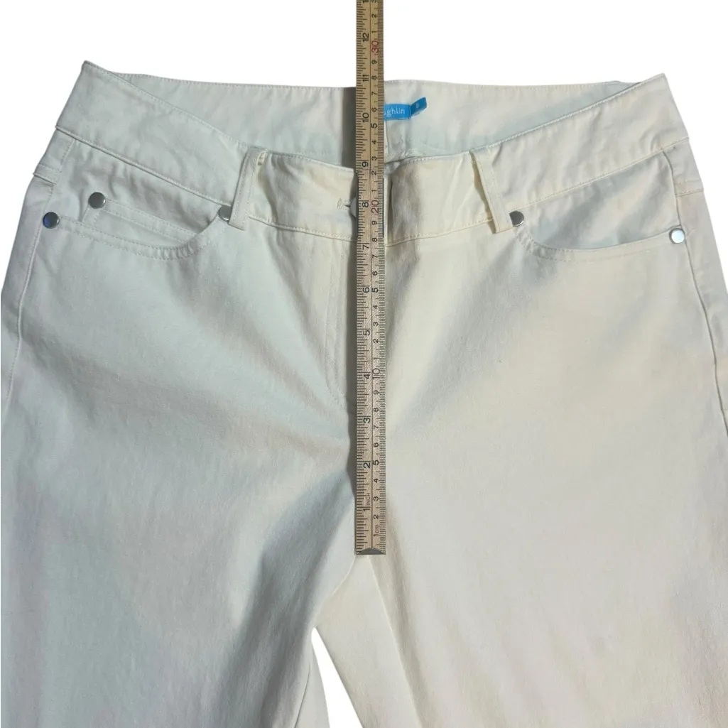 J. McLaughlin Women’s Straight Leg Jeans Off-White Classic Denim Sz 6 Minimalist - Image 9